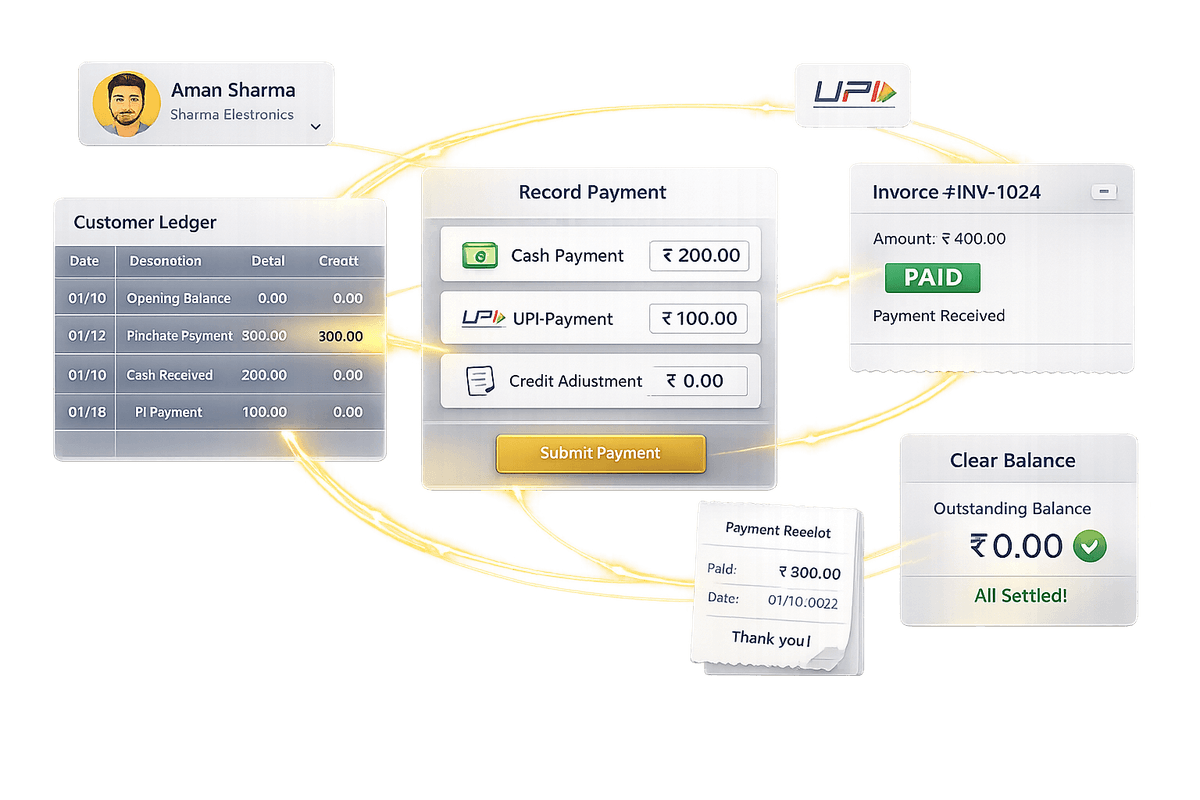 Customer Ledger + Payments